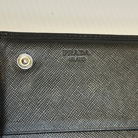 Prada Large Saffiano Leather Wallet Black - Picture 3 of 9